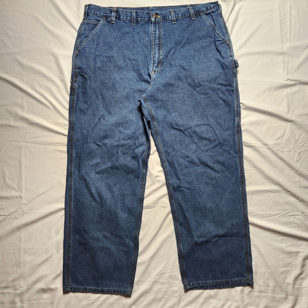 Carhartt Mens 42x30 B13-DPS Loose Original Fit Dungaree Carpenter Jeans